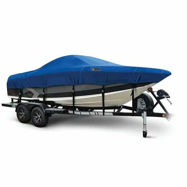 Eevelle Boat Cover SKI BOAT Low Profile Windshield Inboard 18ft 6in L 88in W Pacific Blue SBSK1888-RYL